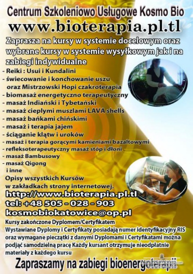 Kursy wysyłkowe i stacjonarne REIKI,świecowanie uszu,masaże i inn
