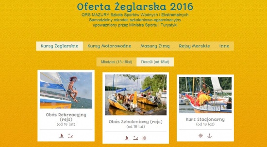 Rejsy szkoleniowe Mazury - wędrowne obozy żeglarskie
