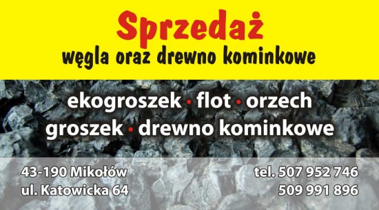 Wegiel miał muł flot jaret ekogroszek orzech bez akcyzy śląsk 
